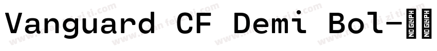 Vanguard CF Demi Bol字体转换